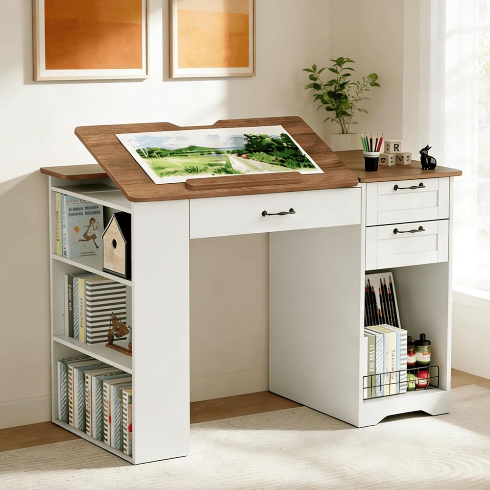 Adjustable Desk with Storage a – обзор и цена Art & Craft Paper Ideas