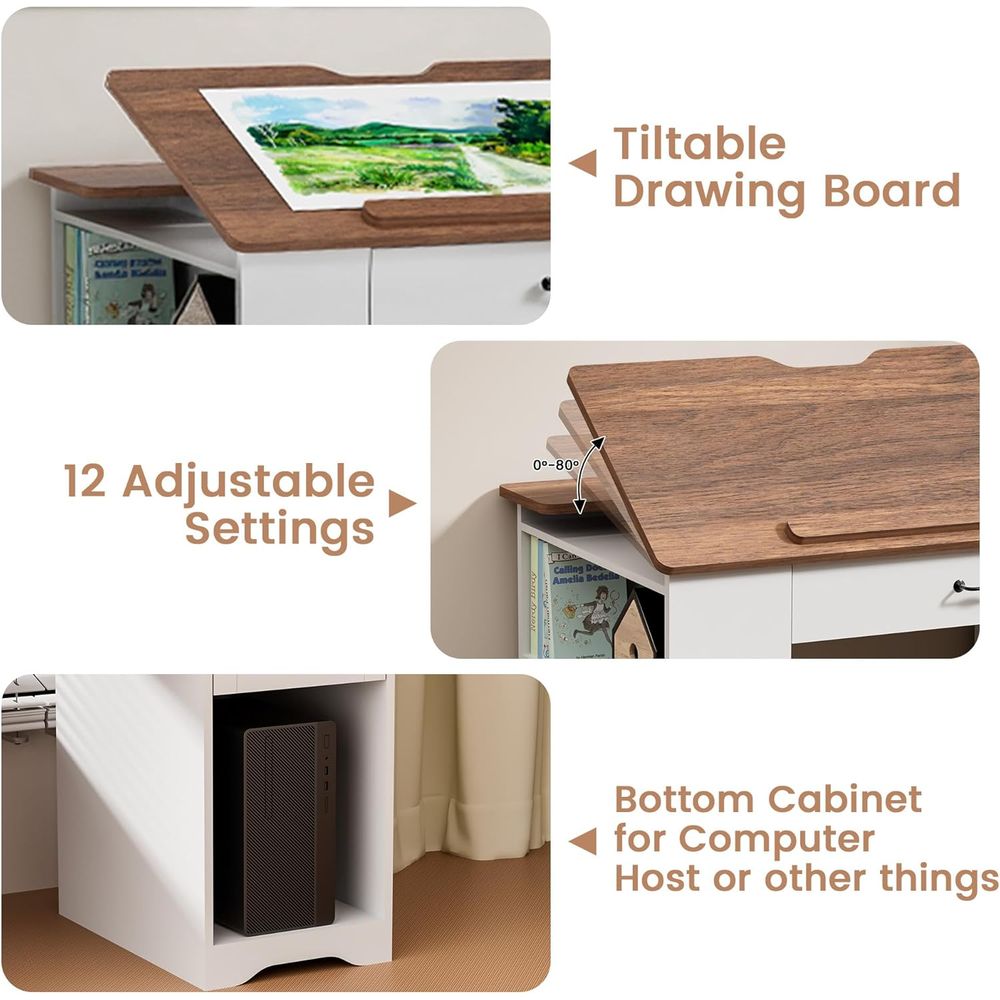 Adjustable Desk with Storage a – обзор и цена Art & Craft Paper Ideas