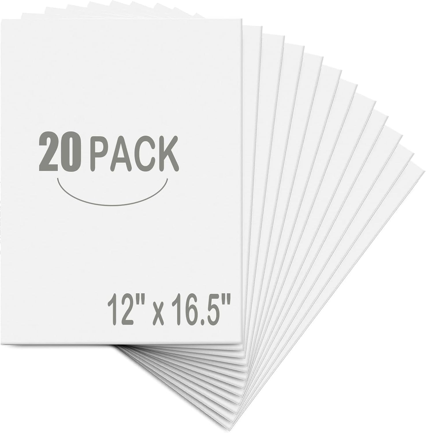 20 Pack White Foam Board 12