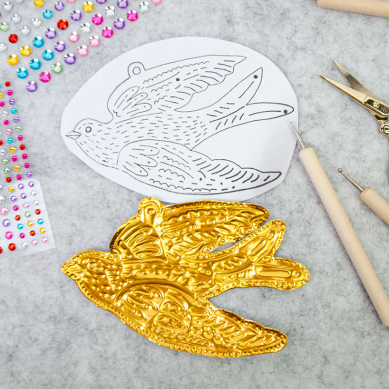 DIY Gold Foil Art Relief Chris – обзор и цена Art Craft In Paper