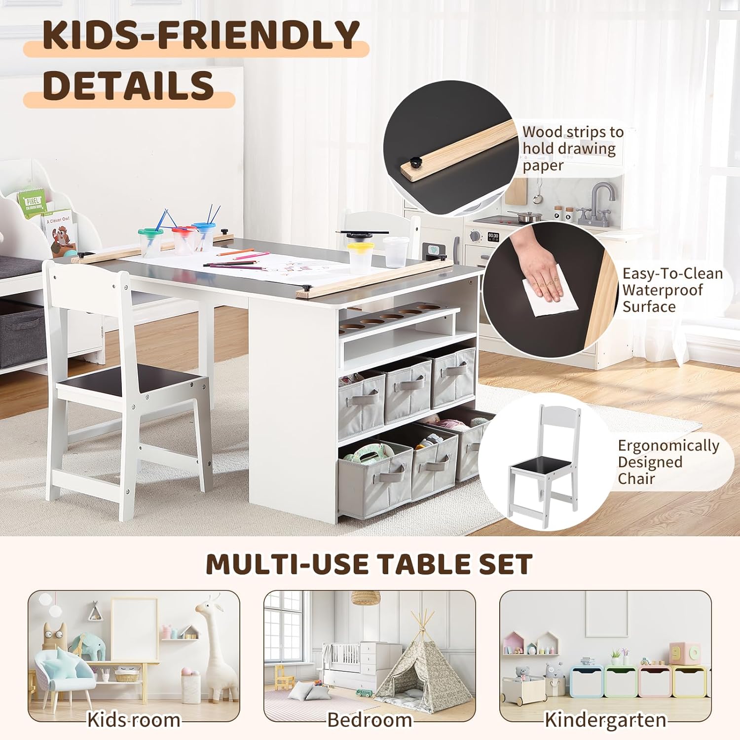 4 In 1 Kids Art Table and Chai – обзор и цена School Of Art X Craft