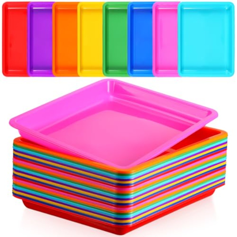 24 Pcs Plastic Art Trays 11 x  – обзор и цена School Of Art X Craft