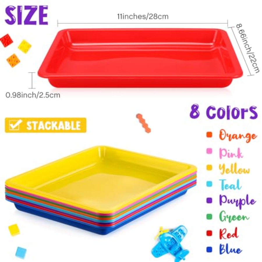 24 Pcs Plastic Art Trays 11 x  – обзор и цена School Of Art X Craft