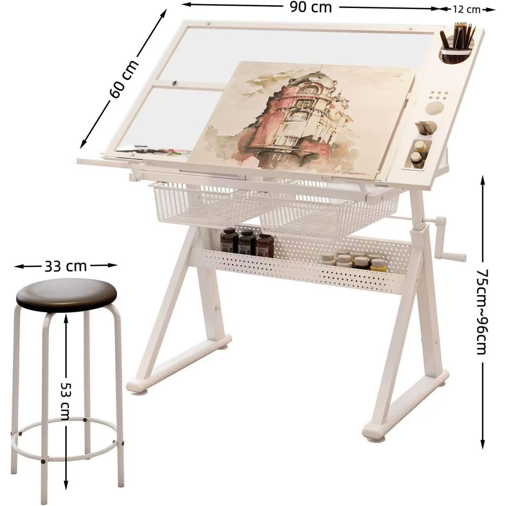 Adjustable Art Desk with Tempe – обзор и цена Art & Craft Paper Ideas