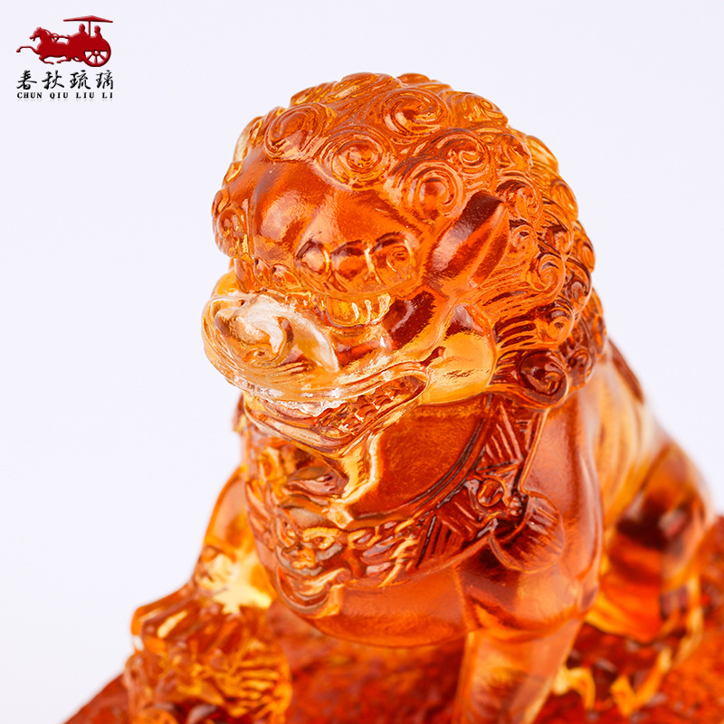 Coloured glaze lion seal ornam – обзор и цена Art Craft Lion