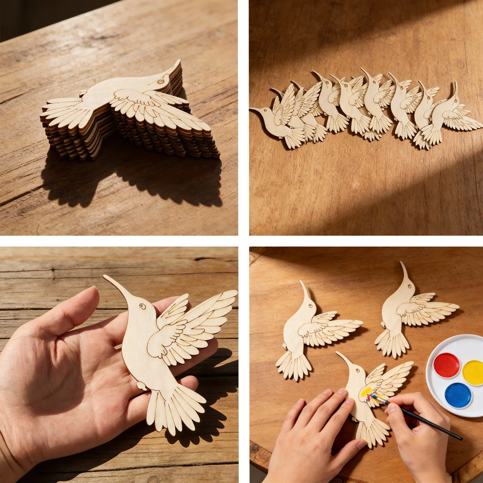 10pcs Unfinished Wood Animal B – обзор и цена Art Craft Animals