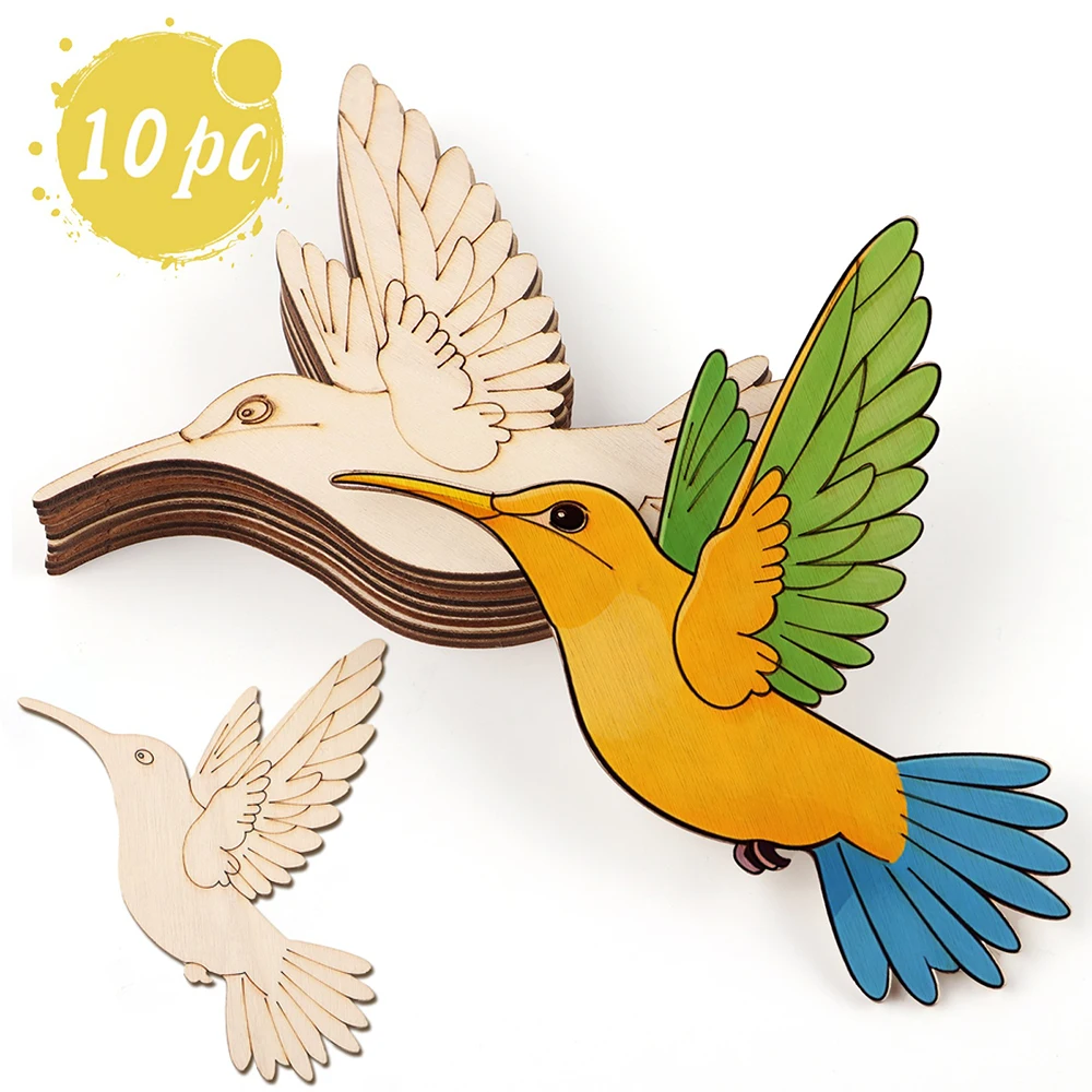 10pcs Unfinished Wood Animal B – обзор и цена Art Craft Animals