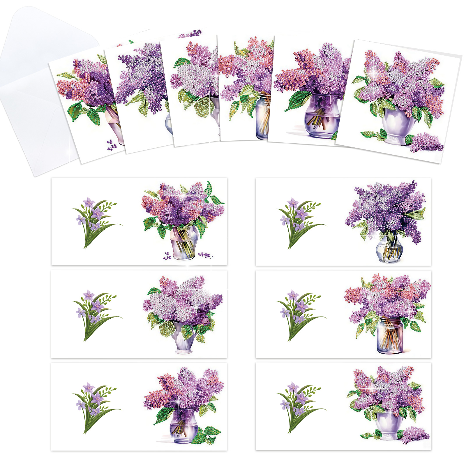 6Pcs Diamond Art Painting Gree – обзор и цена Art Craft Flower