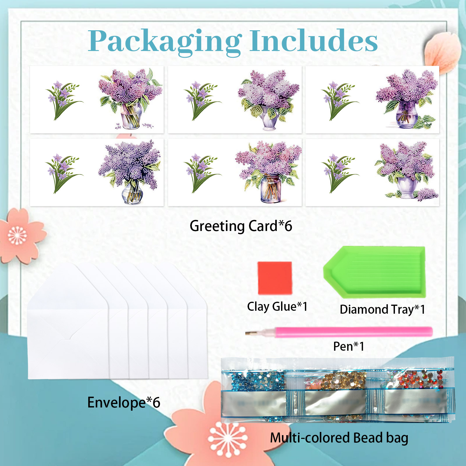 6Pcs Diamond Art Painting Gree – обзор и цена Art Craft Flower