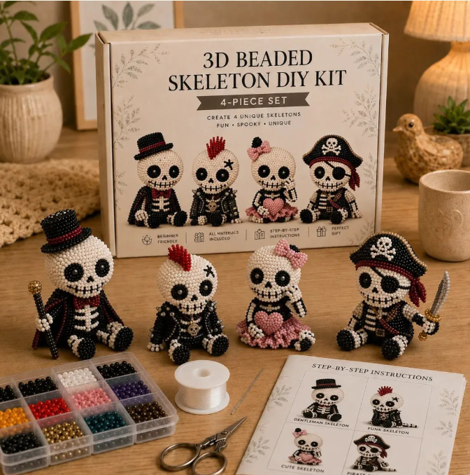 3D Beaded Skeleton DIY Kit Cre – обзор и цена Art Craft Easter