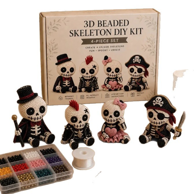 3D Beaded Skeleton DIY Kit Cre – обзор и цена Art Craft Easter
