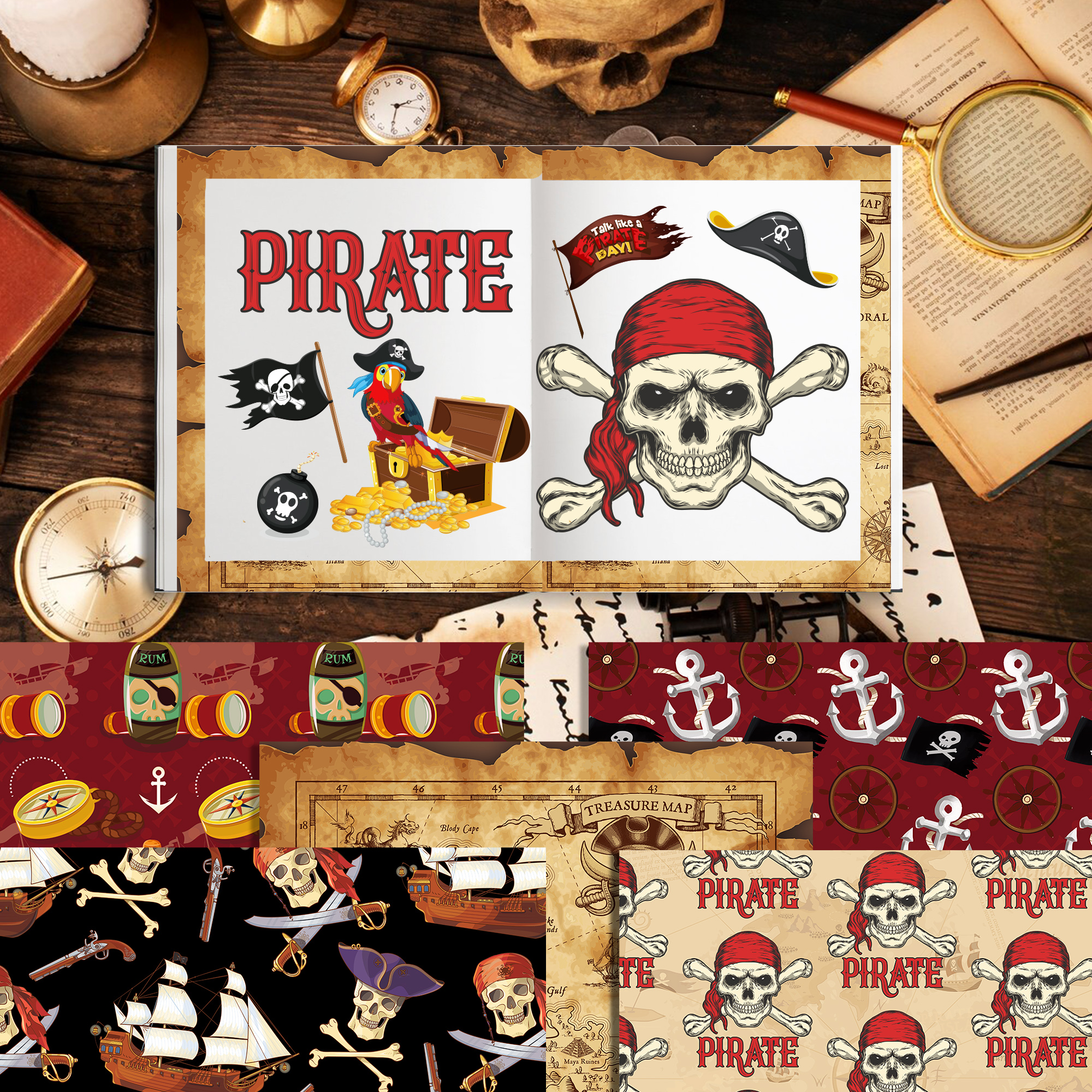 24pcs European Pirate Theme DI – обзор и цена Art Craft In Paper