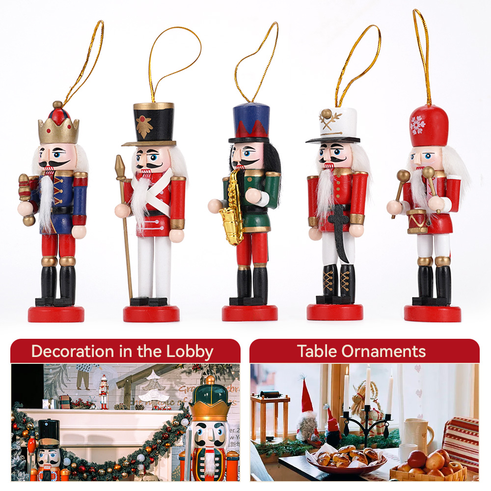 5pcs Mini Nutcracker Ornaments – обзор и цена Art Craft Village