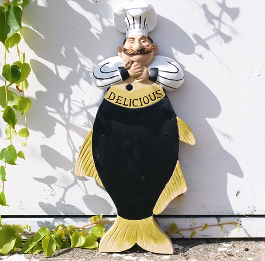 Chef and Fish Figurine Message – обзор и цена Art Craft Bakery