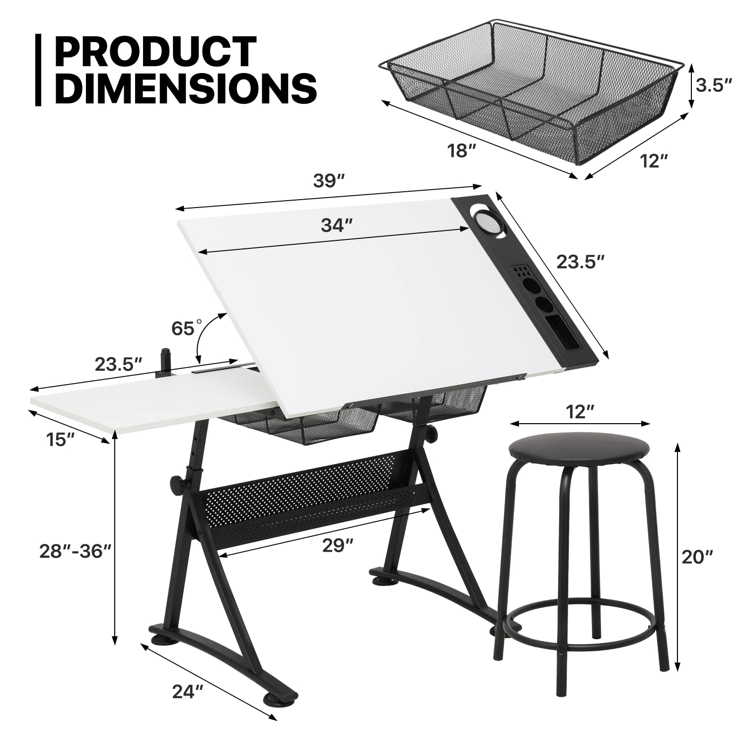 Adjustable Drafting Desk with  – обзор и цена Art & Craft Paper Ideas