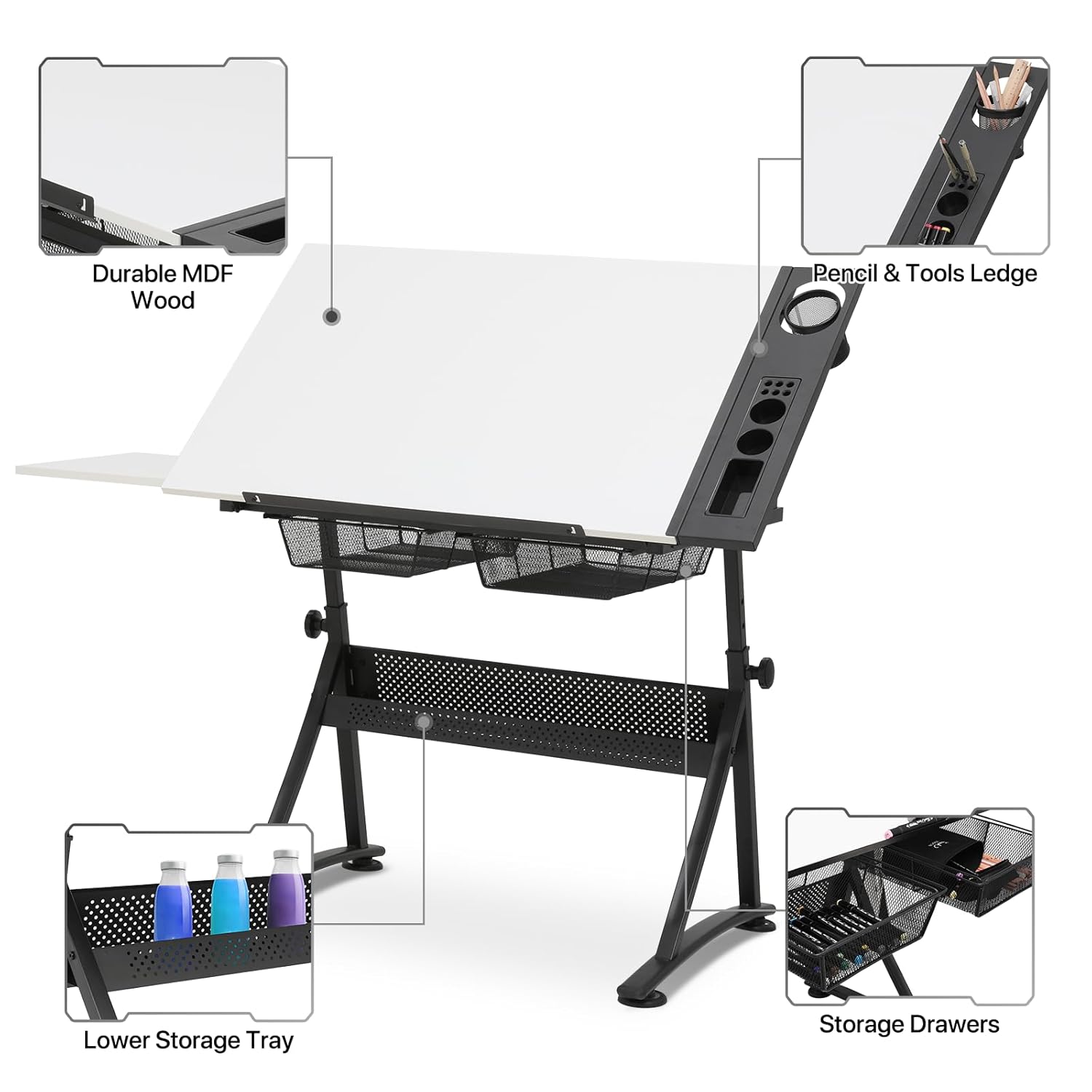 Adjustable Drafting Desk with  – обзор и цена Art & Craft Paper Ideas