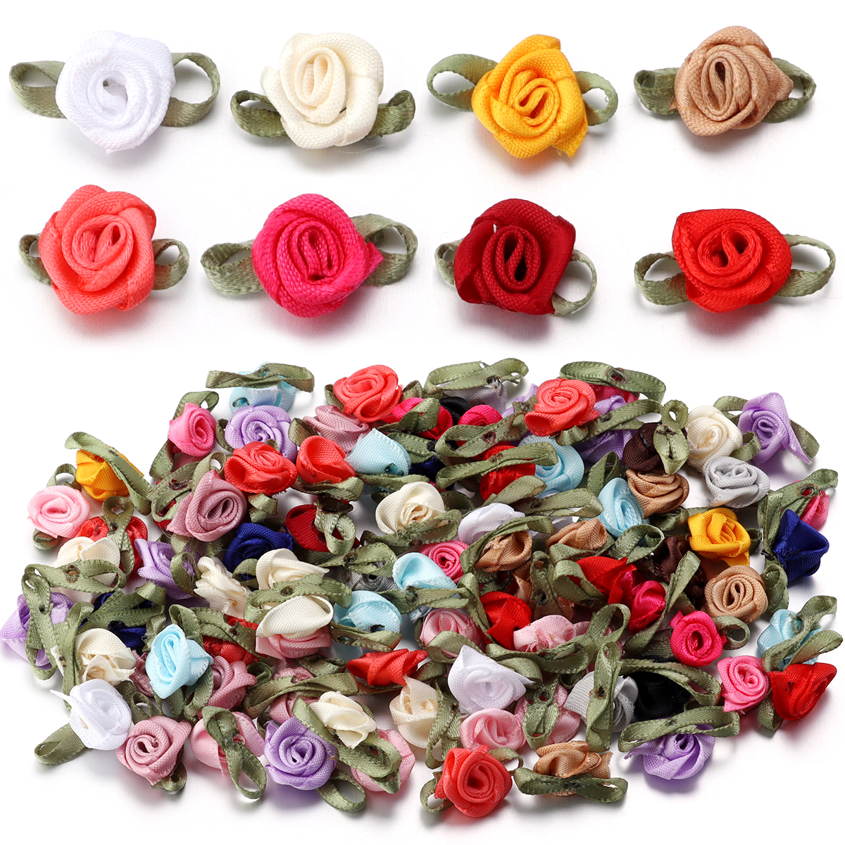 50Pcs 1.5x2.5cm 18 Colors For  – обзор и цена Art Craft Flower