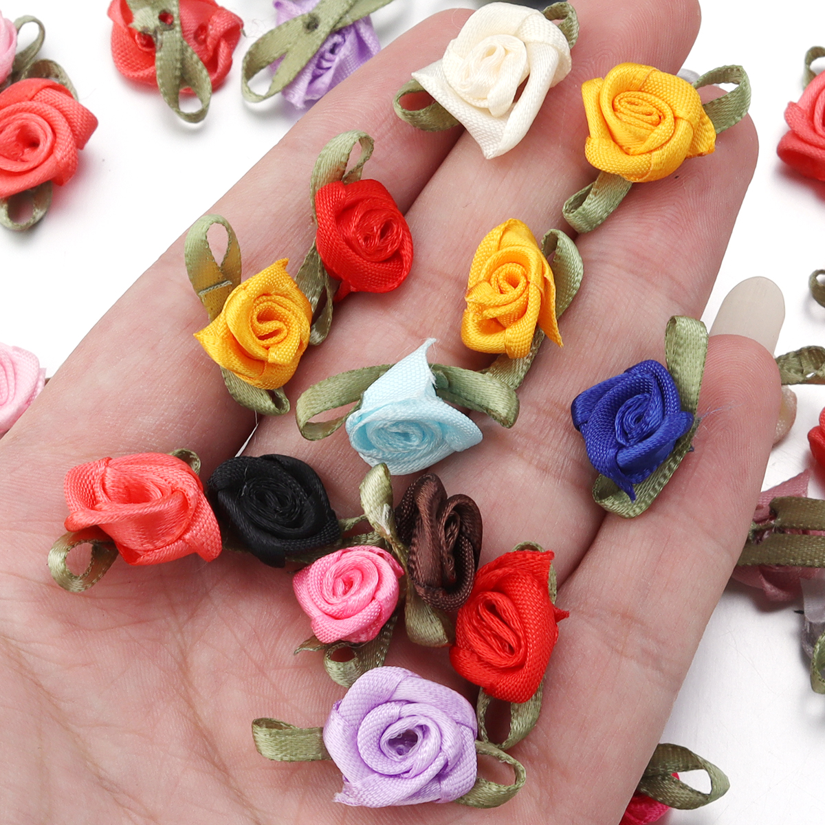 50Pcs 1.5x2.5cm 18 Colors For  – обзор и цена Art Craft Flower