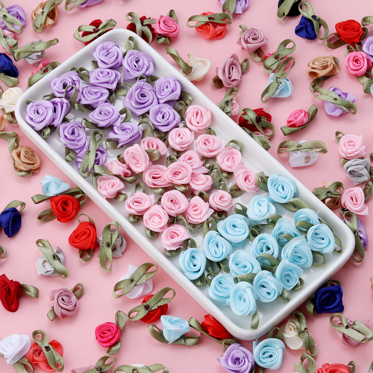 50Pcs 1.5x2.5cm 18 Colors For  – обзор и цена Art Craft Flower