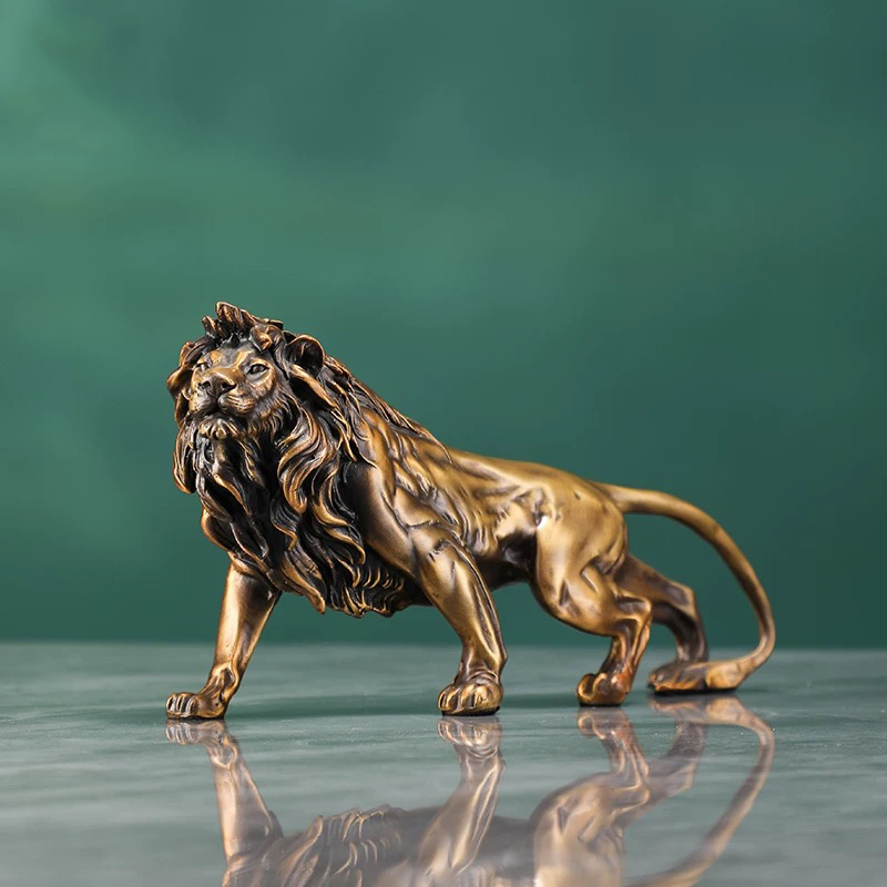 Copper Lion Sculpture Ornament – обзор и цена Art Craft Lion