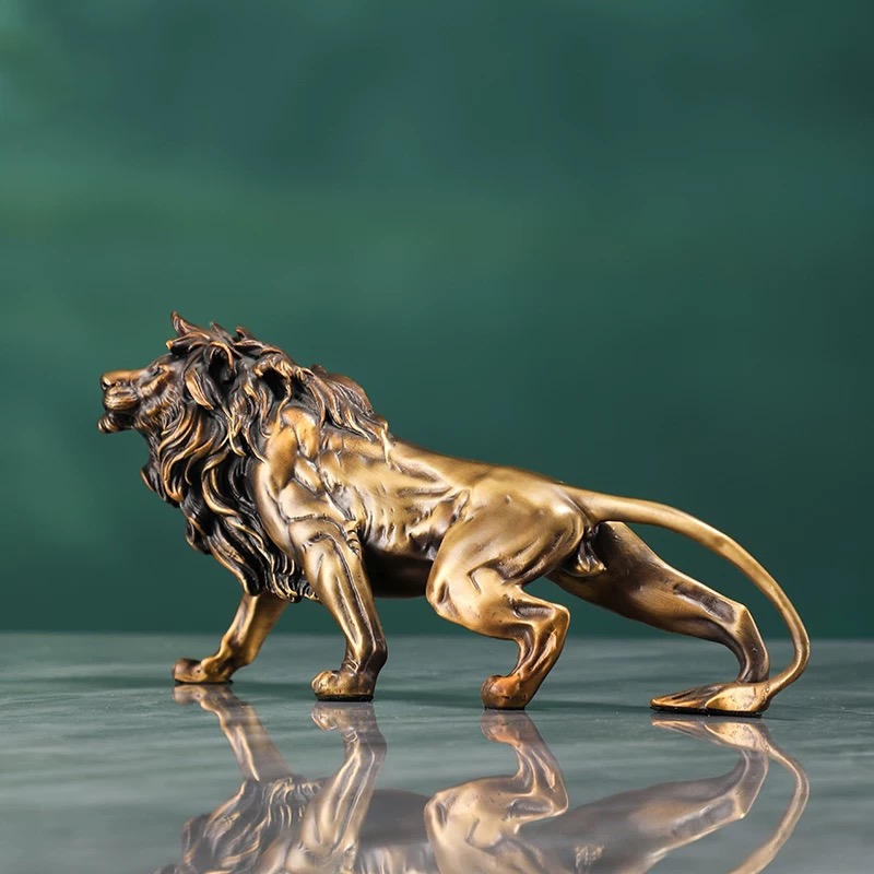Copper Lion Sculpture Ornament – обзор и цена Art Craft Lion