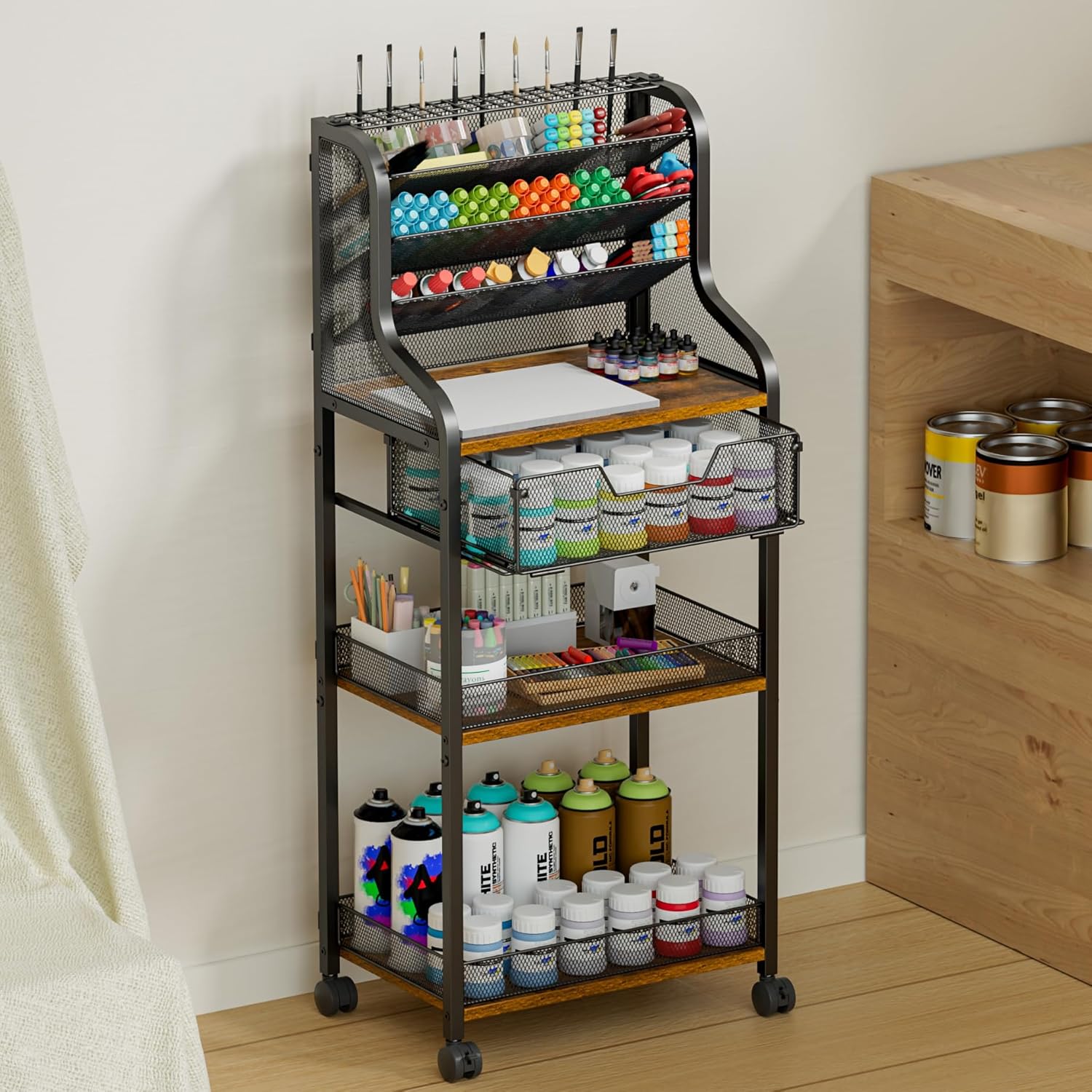 7-Tier Rolling Utility Cart wi – обзор и цена Art And Craft Studio