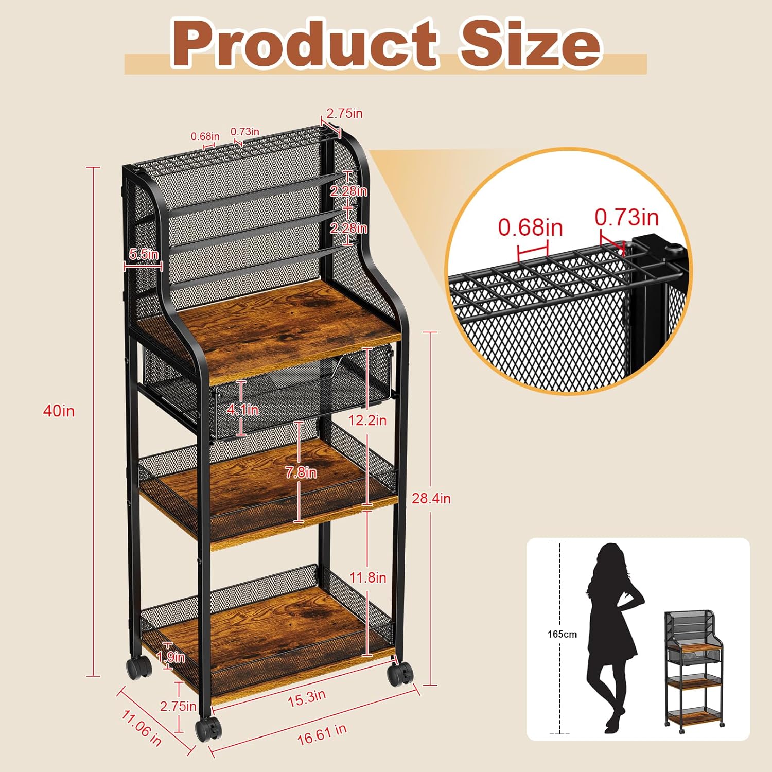 7-Tier Rolling Utility Cart wi – обзор и цена Art And Craft Studio