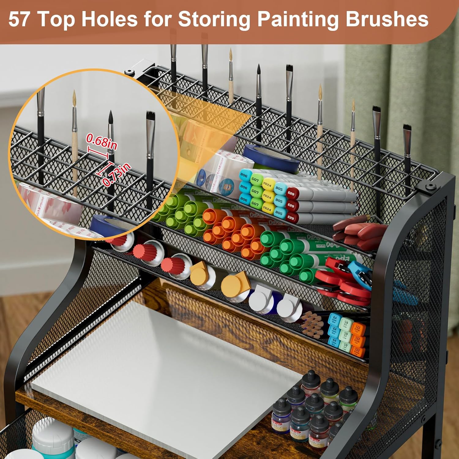 7-Tier Rolling Utility Cart wi – обзор и цена Art And Craft Studio