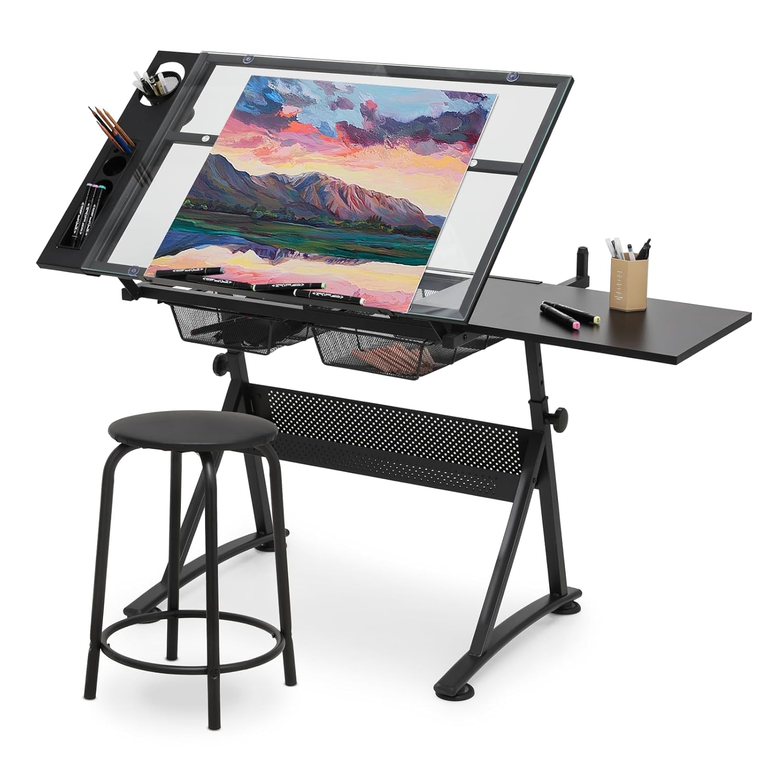 Drafting Table with Height Adj – обзор и цена Art & Craft Paper Ideas