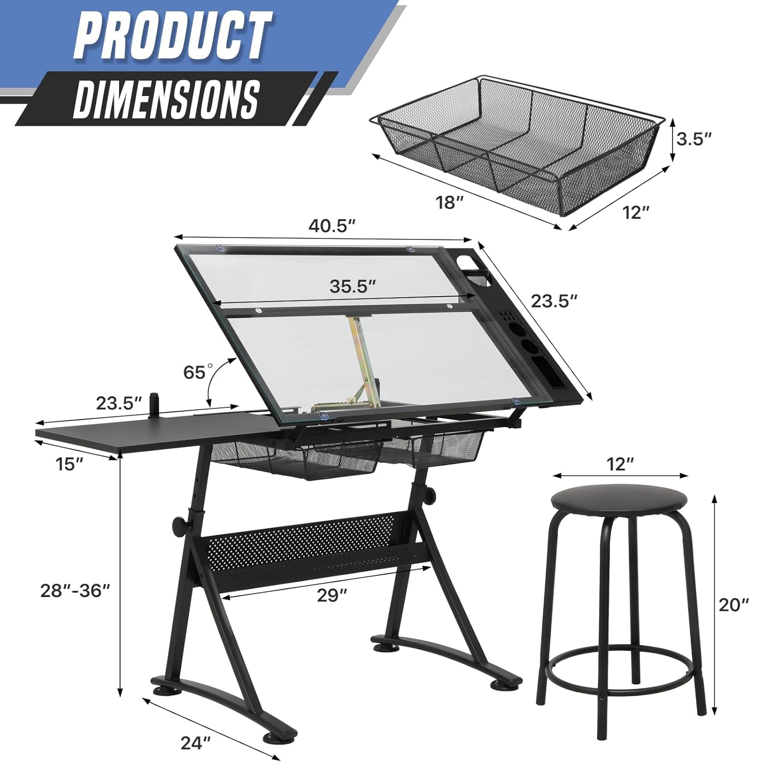 Drafting Table with Height Adj – обзор и цена Art & Craft Paper Ideas