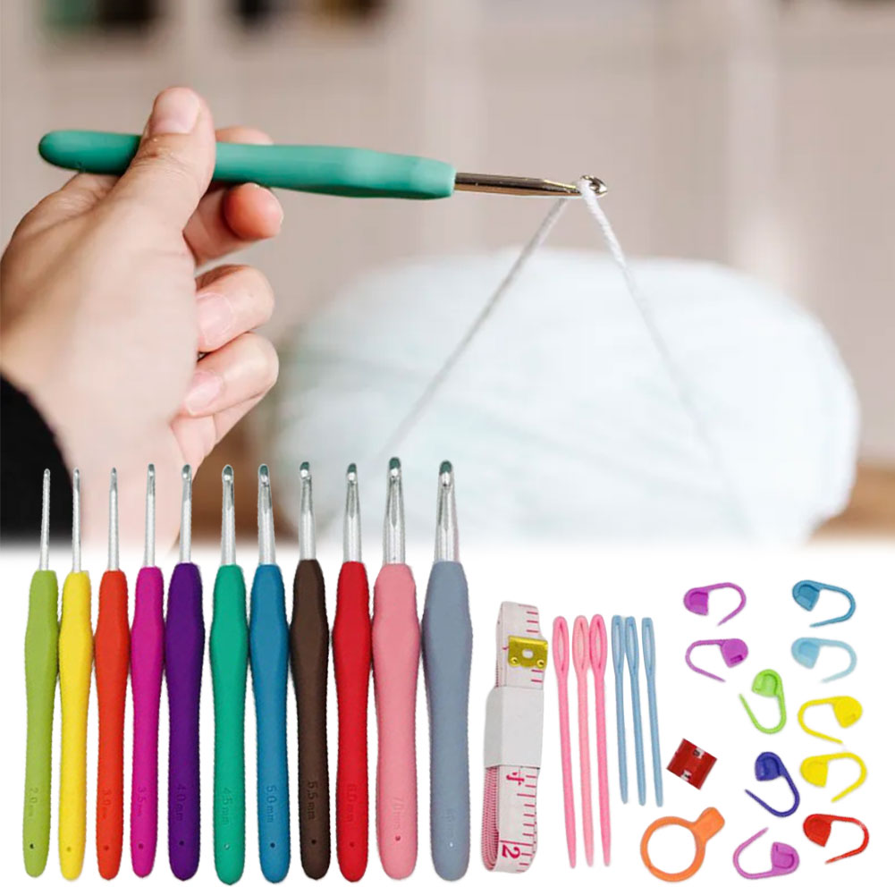 Crochet Hooks Set Yarn Knittin – обзор и цена Crochet Hook Set