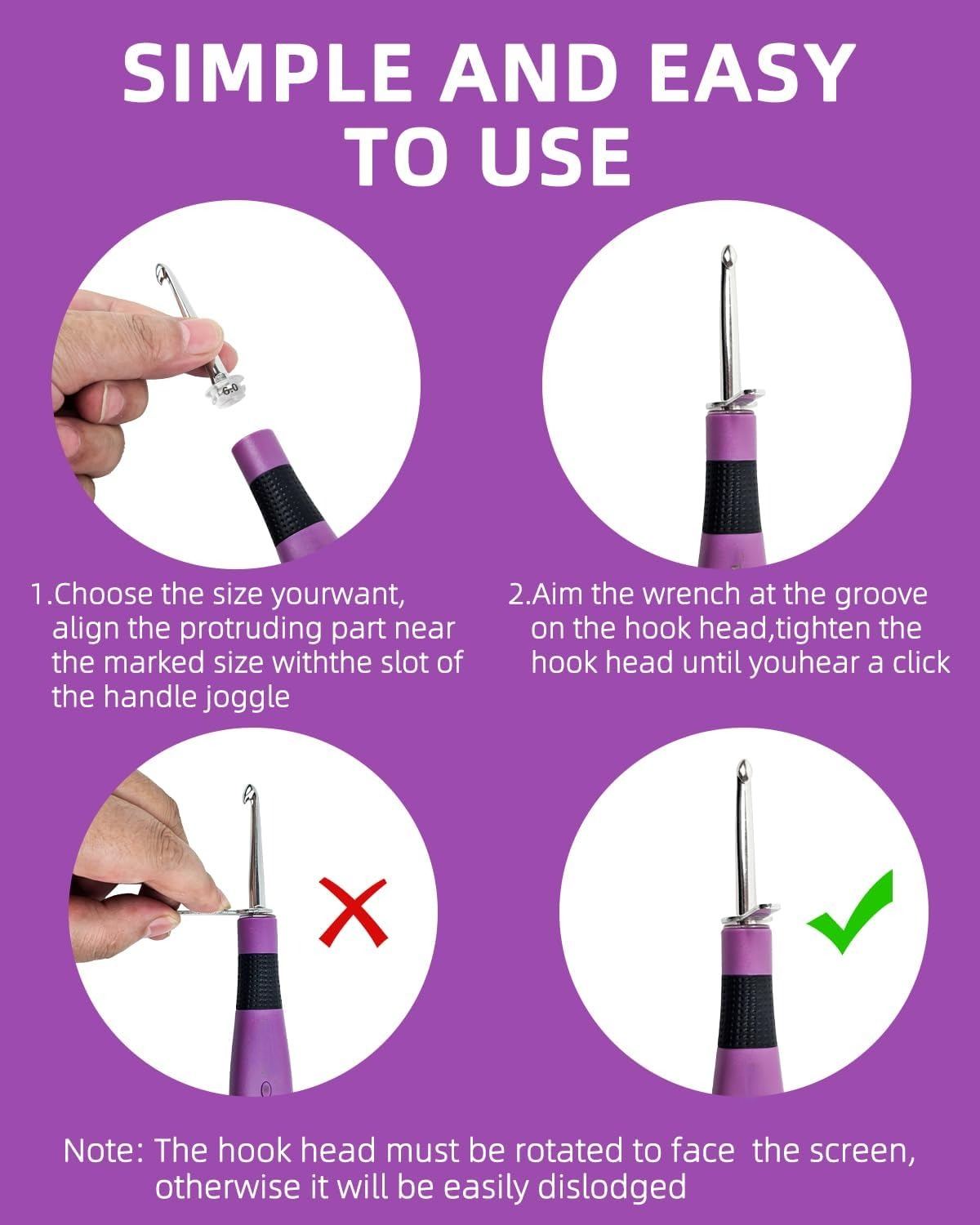 24 Sizes Crochet Hook Set with – обзор и цена Crochet Hook Set
