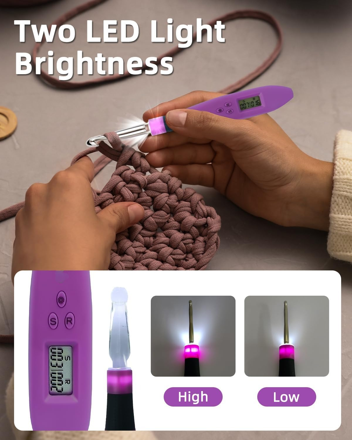 24 Sizes Crochet Hook Set with – обзор и цена Crochet Hook Set