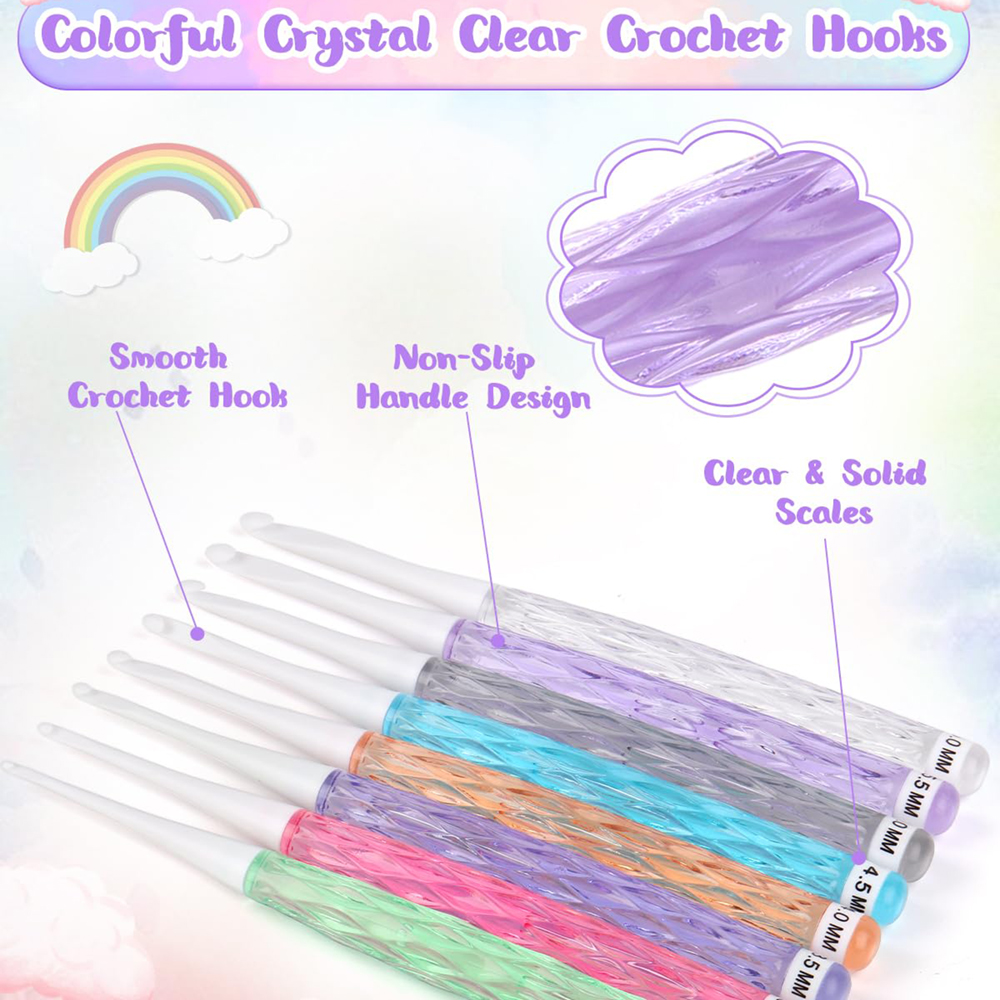 8Pcs/set Color Crochet Hook Ki – обзор и цена Crochet Hook Set