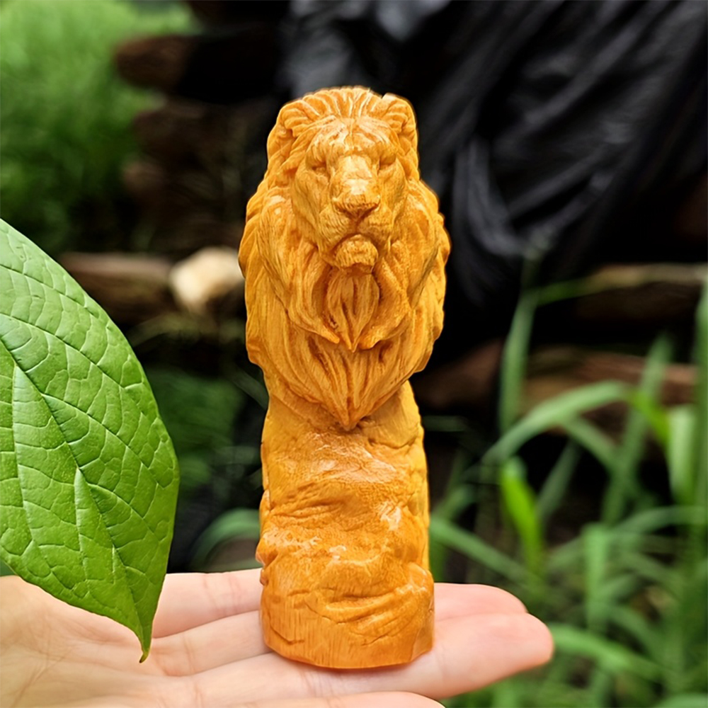 Forest-Style Wooden Lion Head  – обзор и цена Art Craft Lion