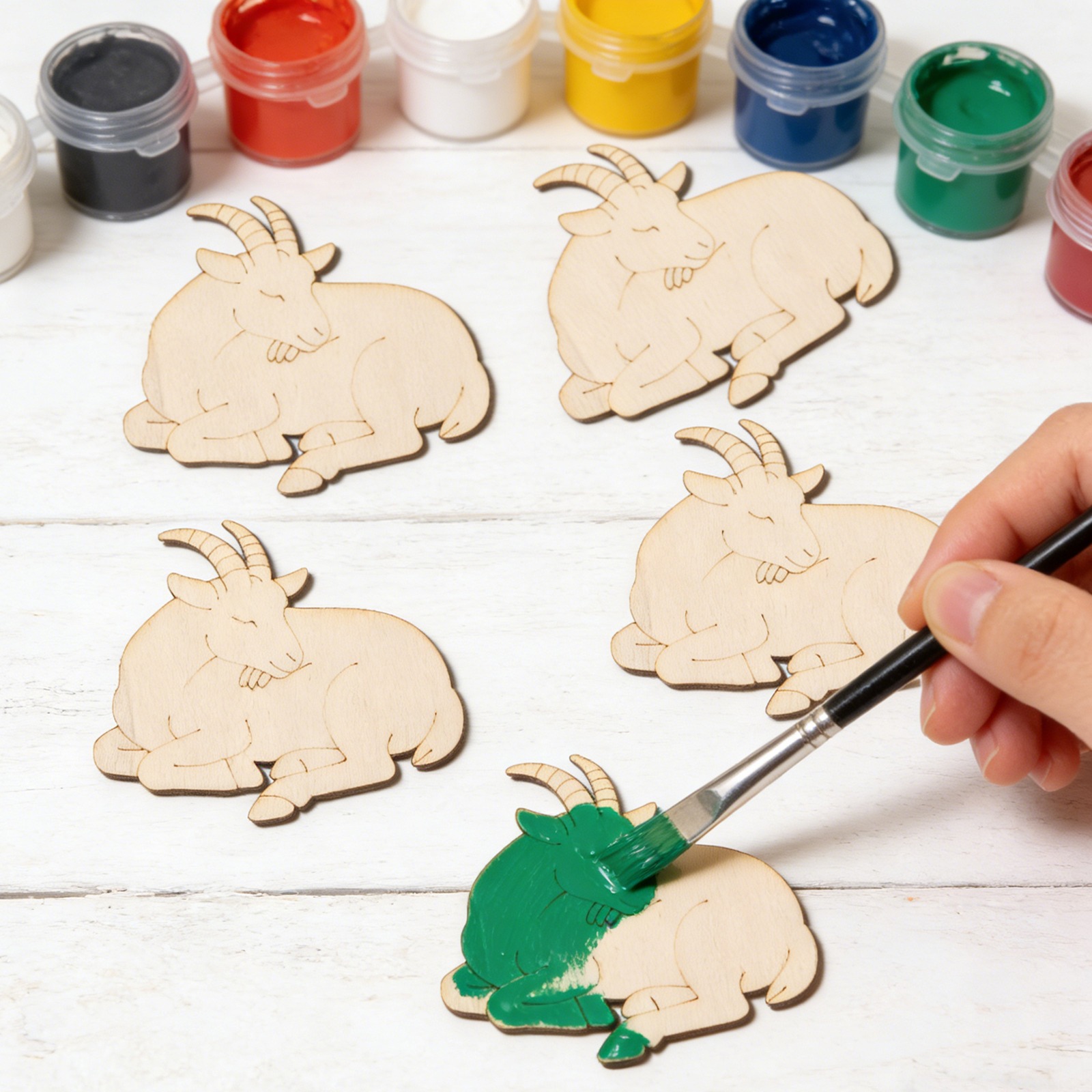 10pcs/set Unfinished Wood Shee – обзор и цена Art Craft Animals