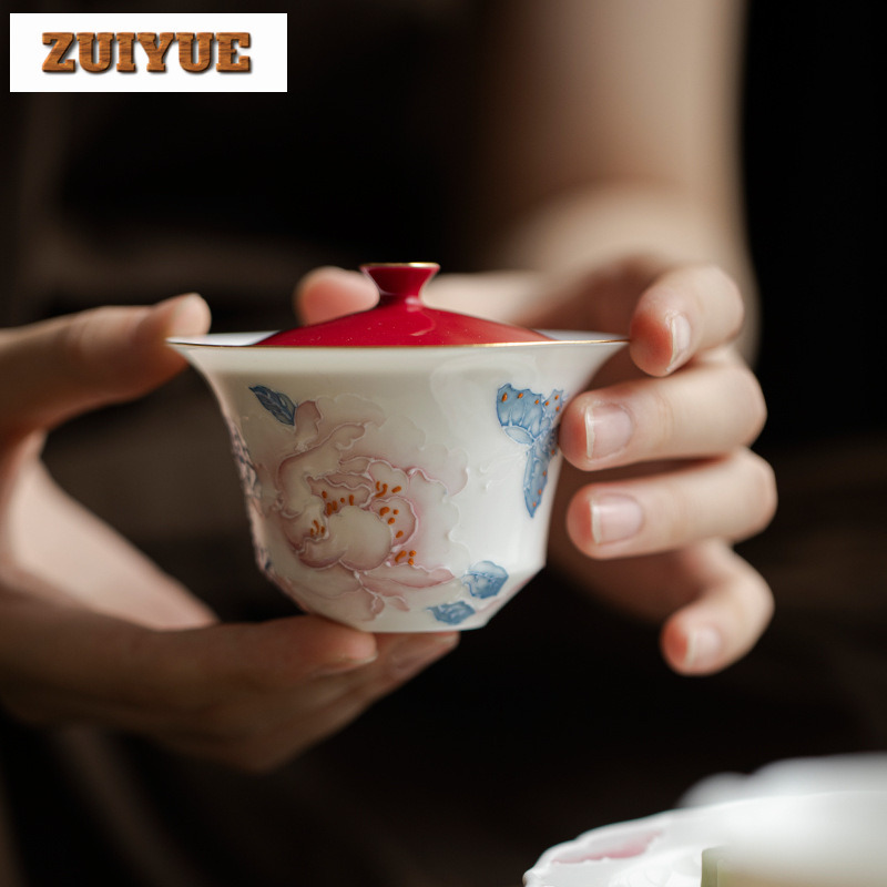 100ml Hand Drawn Peony Gaiwan  – обзор и цена Art And Craft Exclusives