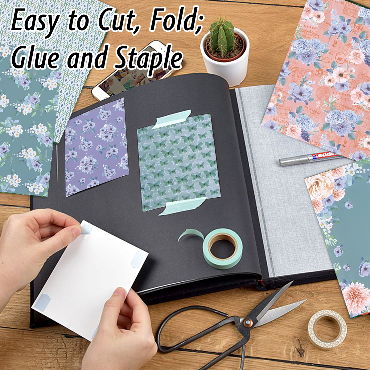 24 Sheets Colored Floral Patte – обзор и цена Art Craft In Paper