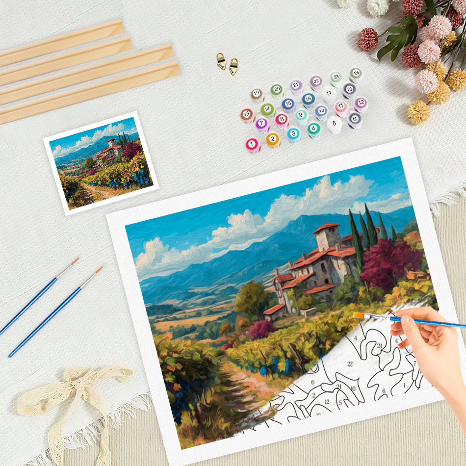 RUOPOTY Paint By Numbers Villa – обзор и цена Art Craft Village
